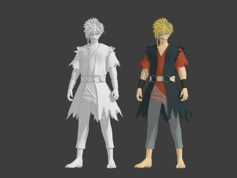 Aza Chobei - Hells Paradise 3D Model