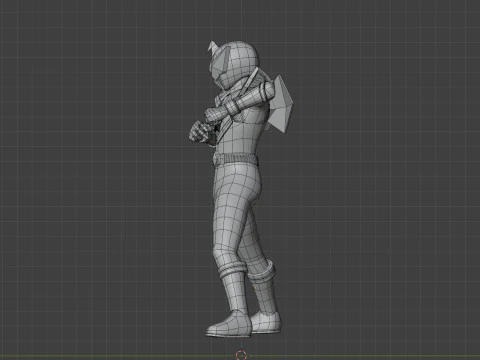 Origa Red - Original Sentai Origaranger 3D Model