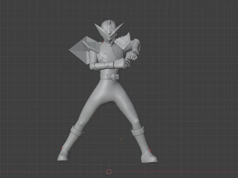 Origa Red - Original Sentai Origaranger 3D Model