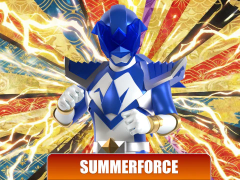 Origa Blue - Original Sentai Origaranger 3D Model