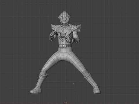 Origa Blue - Original Sentai Origaranger 3D Model
