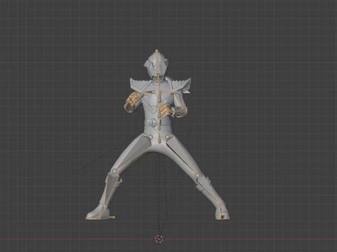 Origa Blue - Original Sentai Origaranger 3D Model