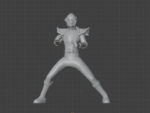 Origa Blue - Original Sentai Origaranger 3D Model