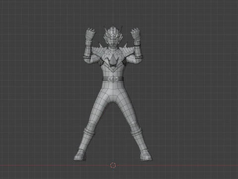 Origa Black - Original Sentai Origaranger 3D Model