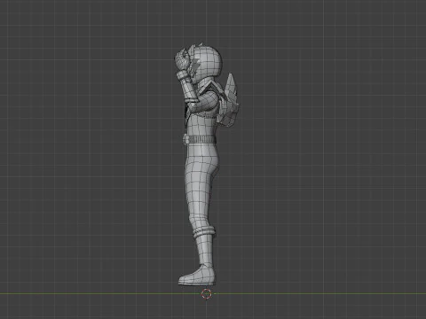 Origa Black - Original Sentai Origaranger 3D Model