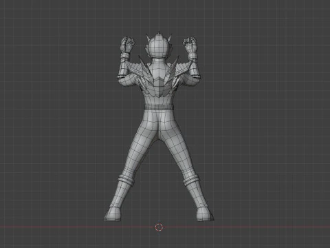 Origa Black - Original Sentai Origaranger 3D Model