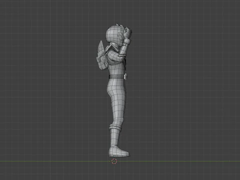 Origa Black - Original Sentai Origaranger 3D Model