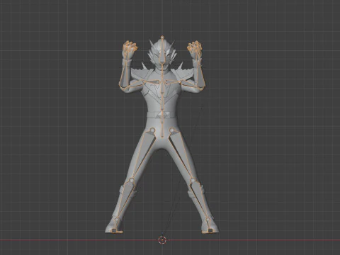 Origa Black - Original Sentai Origaranger 3D Model
