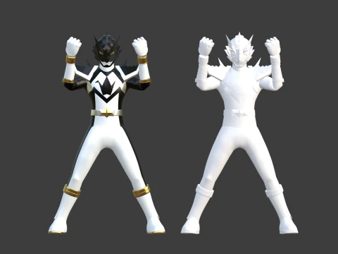 Origa Black - Original Sentai Origaranger 3D Model