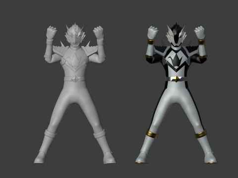Origa Black - Original Sentai Origaranger 3D Model