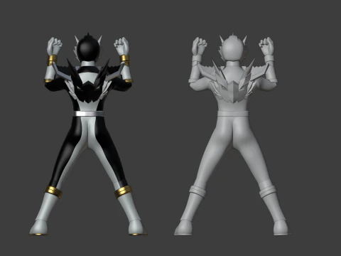 Origa Black - Original Sentai Origaranger 3D Model