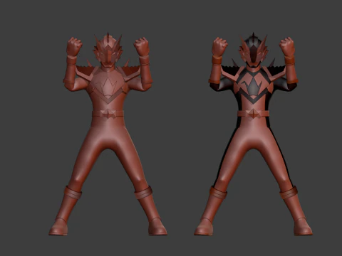 Origa Black - Original Sentai Origaranger 3D Model
