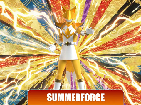 Origa Yellow - Original Sentai Origaranger 3D Model