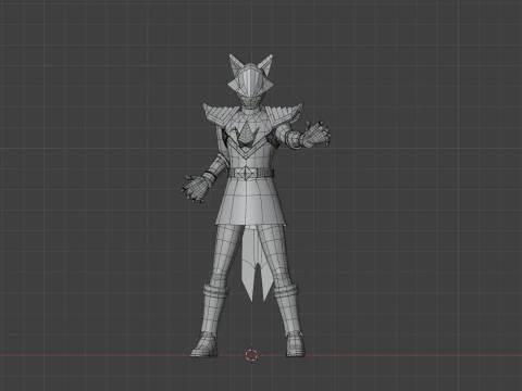 Origa Yellow - Original Sentai Origaranger 3D Model