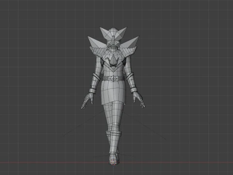 Origa Purple - Original Sentai Origaranger 3D Model