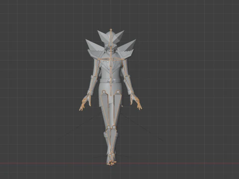 Origa Purple - Original Sentai Origaranger 3D Model