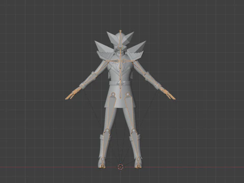 Origa Purple - Original Sentai Origaranger 3D Model