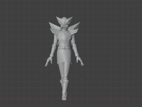 Origa Purple - Original Sentai Origaranger 3D Model