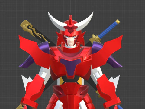 Gai - Yoroi Shinden Samurai Troopers 3D Model