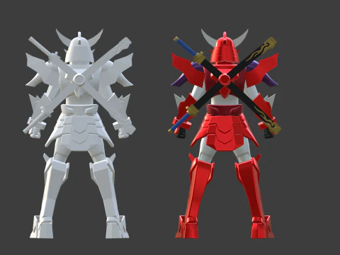 Gai - Yoroi Shinden Samurai Troopers 3D Model