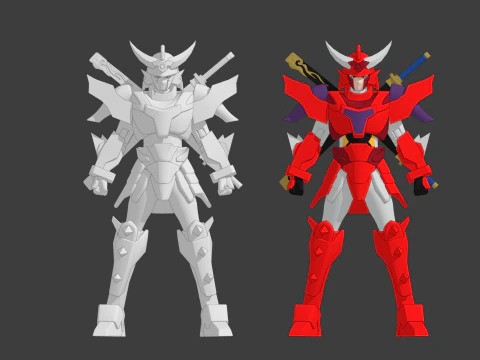 Gai - Yoroi Shinden Samurai Troopers 3D Model