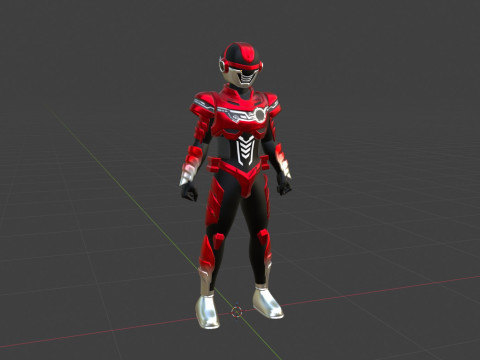 Super Space Sheriff Gavan Infinity - Project RED 3D Model