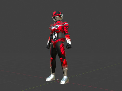 Super Space Sheriff Gavan Infinity - Project RED 3D Model