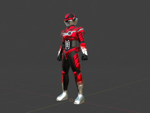 Super Space Sheriff Gavan Infinity - Project RED 3D Model