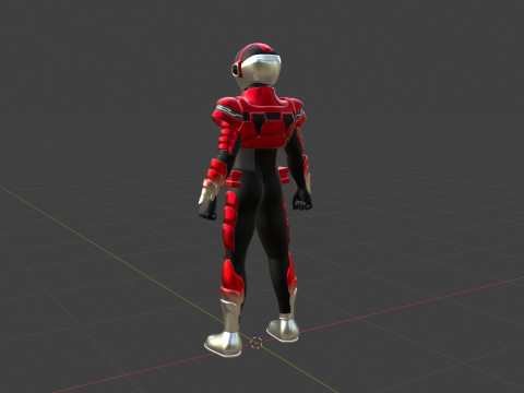 Super Space Sheriff Gavan Infinity - Project RED 3D Model