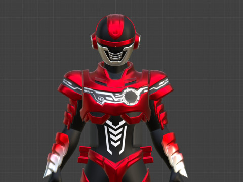 Super Space Sheriff Gavan Infinity - Project RED 3D Model