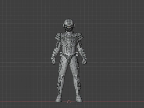 Super Space Sheriff Gavan Infinity - Project RED 3D Model