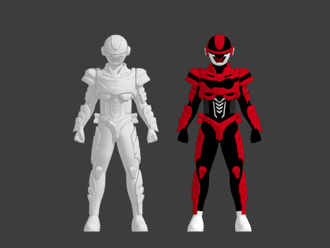 Super Space Sheriff Gavan Infinity - Project RED 3D Model
