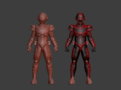 Super Space Sheriff Gavan Infinity - Project RED 3D Model