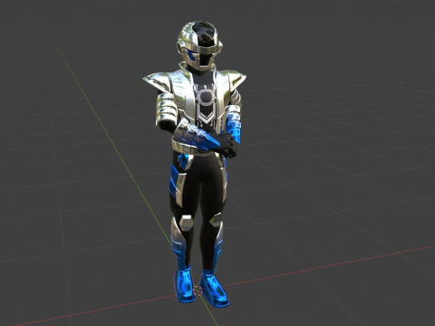 Space Sheriff Gavan Bushido - Project RED 3D Model