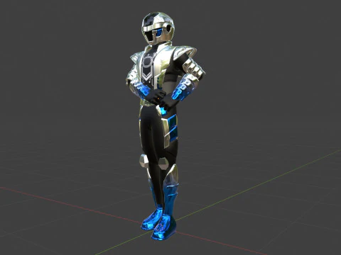 Space Sheriff Gavan Bushido - Project RED 3D Model