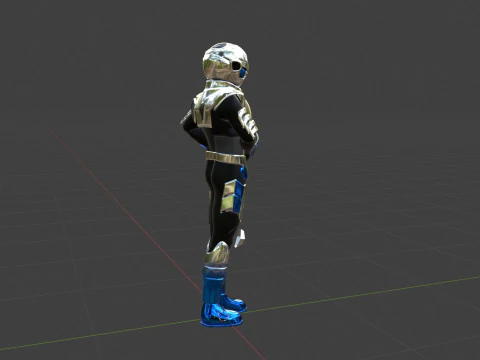 Space Sheriff Gavan Bushido - Project RED 3D Model