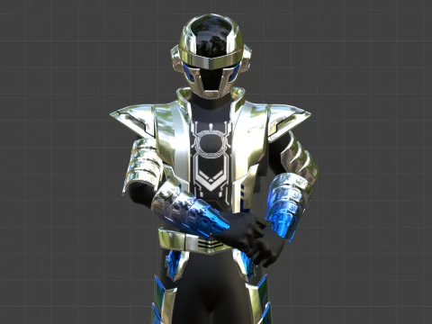 Space Sheriff Gavan Bushido - Project RED 3D Model