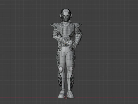 Space Sheriff Gavan Bushido - Project RED 3D Model