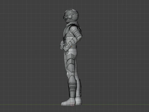 Space Sheriff Gavan Bushido - Project RED 3D Model