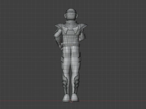 Space Sheriff Gavan Bushido - Project RED 3D Model