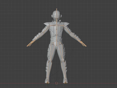 Space Sheriff Gavan Bushido - Project RED 3D Model