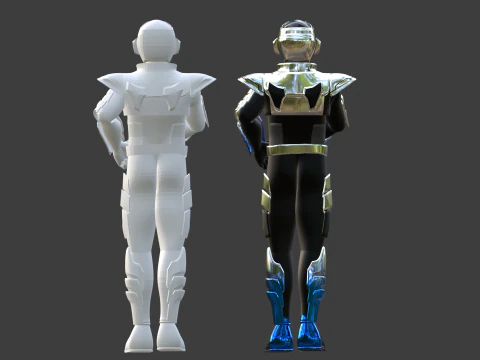 Space Sheriff Gavan Bushido - Project RED 3D Model