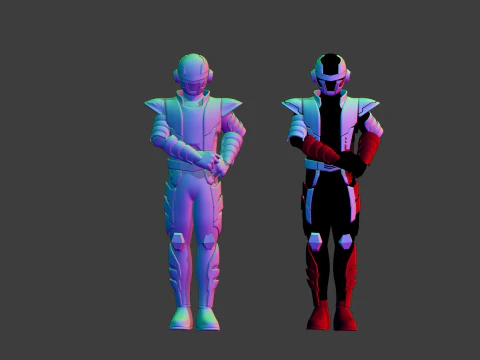 Space Sheriff Gavan Bushido - Project RED 3D Model