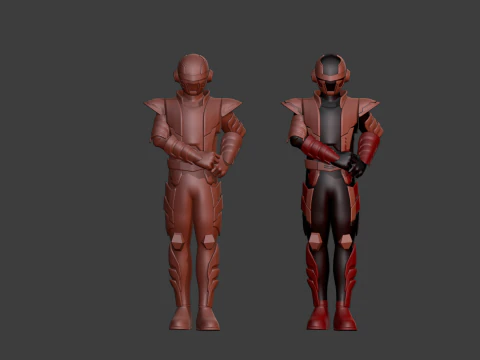 Space Sheriff Gavan Bushido - Project RED 3D Model