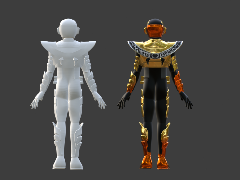 Space Sheriff Gavan Luminous - Project RED 3D Model