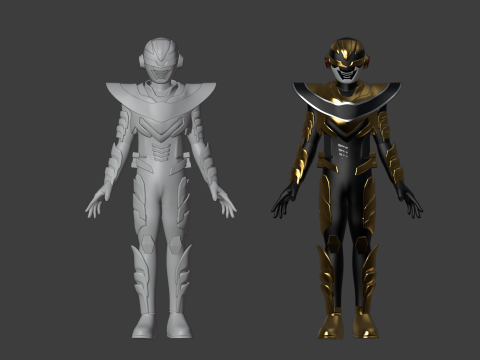 Space Sheriff Gavan Luminous - Project RED 3D Model