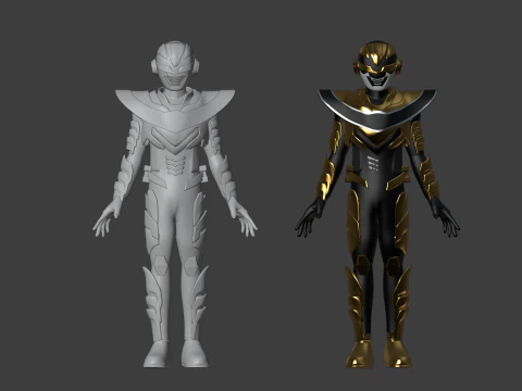 Space Sheriff Gavan Luminous - Project RED 3D Model