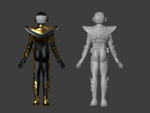 Space Sheriff Gavan Luminous - Project RED 3D Model