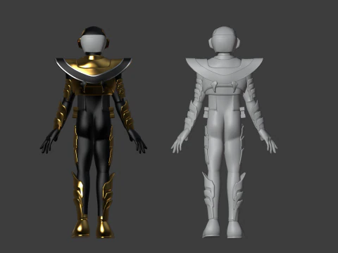 Space Sheriff Gavan Luminous - Project RED 3D Model