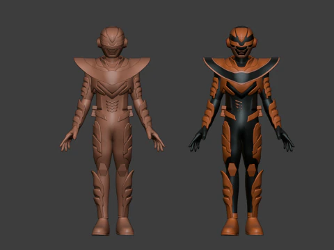 Space Sheriff Gavan Luminous - Project RED 3D Model